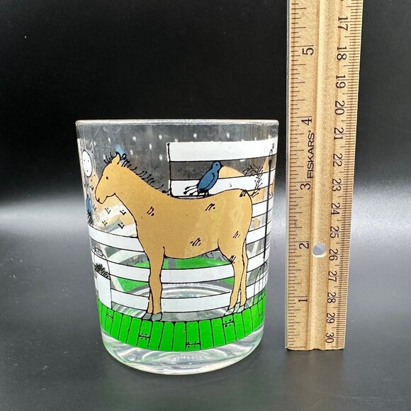 Vintage Tumblers HJ Stotter Cups Lucite Acrylic Horses Birds Kitschy USA 1970s - Picture 10 of 10